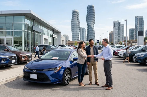 Customer getting answers about their car loan